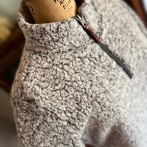 Original weatherproof vintage 1948 gray fleece pullover